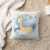 Bébé couchage Giraffe Boho Nom Nursery Coussin (Couverture)