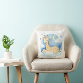 Bébé couchage Giraffe Boho Nom Nursery Coussin (Chaise)