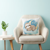 Bébé couchage Sloth Boho Nom Nursery Coussin (Chaise)