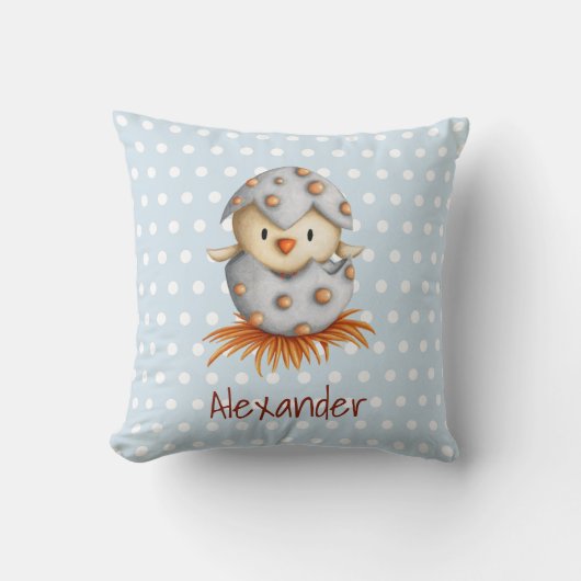 Bébé coussin avec éclosion d'oiseau pour décoratio (Recto)