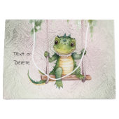 Bébé Crocodile Sac cadeau (Devant)