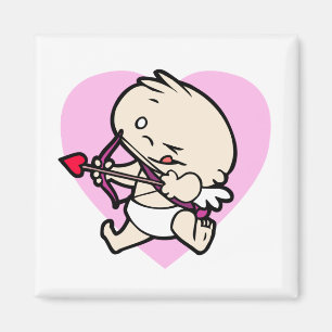 Bébé Cupidé Aimant Pour Magnets Carrés Amoureux