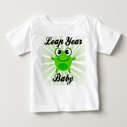 Bébé d'année bissextile, T-shirt mignon de bébé de (Devant)