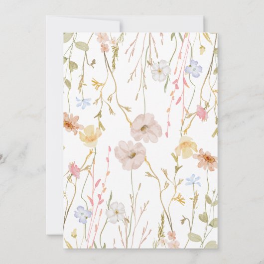 bébé dans Bloom bow Baby shower Invitation (Dos)