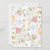 bébé dans Bloom bow Baby shower Invitation (Dos)