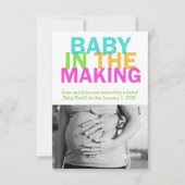 BÉBÉ DANS LA faire-part de grossesse (Devant)