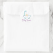Bébé dans le Baby shower de bain Sticker Étiquette (Sac)