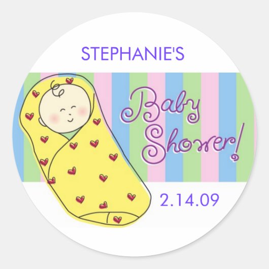 Bébé dans les autocollants de couverture (Devant)