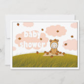 Bébé d'automne en chute Feuille Invitation Baby sh (Devant)