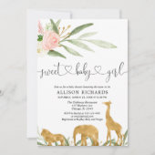 Bébé de bonbon à invitation de baby shower de (Devant)