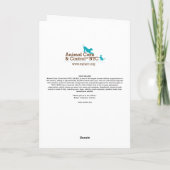 Bébé de carte de vacances "son extérieur froid (Dos)