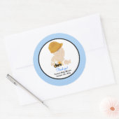 Bébé de construction avec Sticker de soutien rond  (Enveloppe)