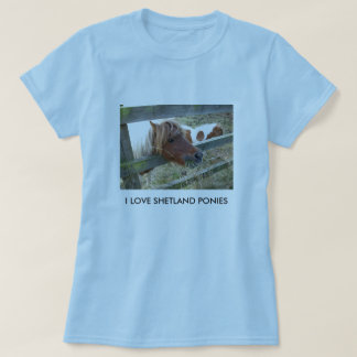 Bébé de dames de poney de Shetland - T-shirt de