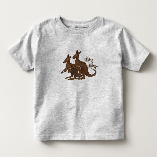 Bébé de famille de kangourou dans le T-shirts (Devant)