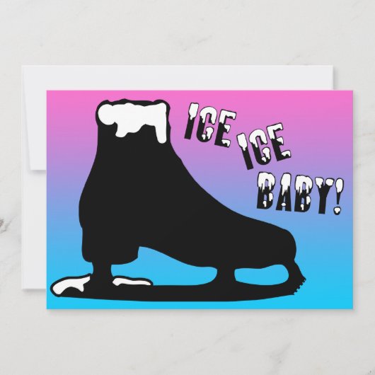 bébé de glace de glace : invitation de partie de (Devant)