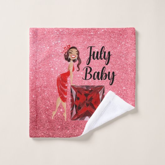 Bébé de juillet (Gant de toilette)