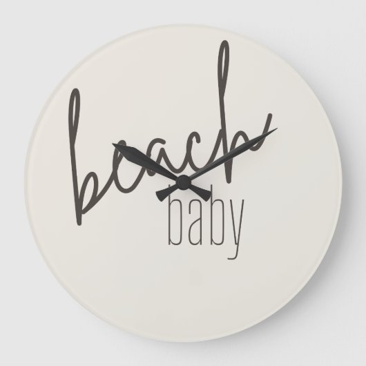 bébé de la plage. Horloge (Recto)