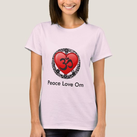Bébé de l'OM d'amour de paix - T-shirt de poupée (Devant)
