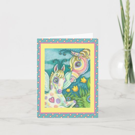 BÉBÉ DE PÂQUES, CHEVAL DE PRINTEMPS, CARTE DE REMA (Devant)