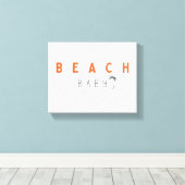 bébé de plage. impression sur toiles tendues (Insitu (Plancher de Bois))