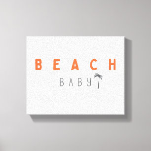 bébé de plage. impression sur toiles tendues