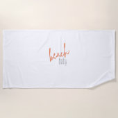 bébé de plage. Serviettes de plage (Devant)