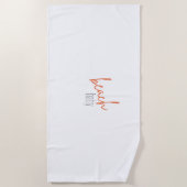 bébé de plage. Serviettes de plage (Devant)