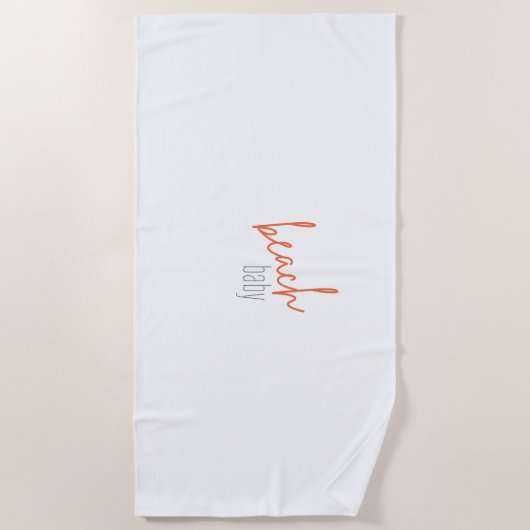 bébé de plage. Serviettes de plage (Devant)