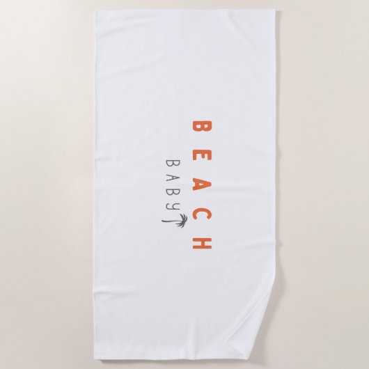 bébé de plage. Serviettes de plage (Devant)