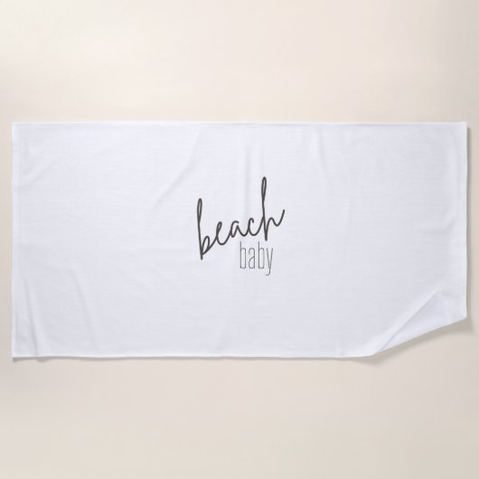 bébé de plage. Serviettes de plage (Devant)