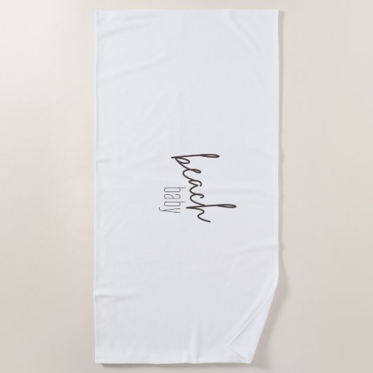 bébé de plage. Serviettes de plage (Devant)