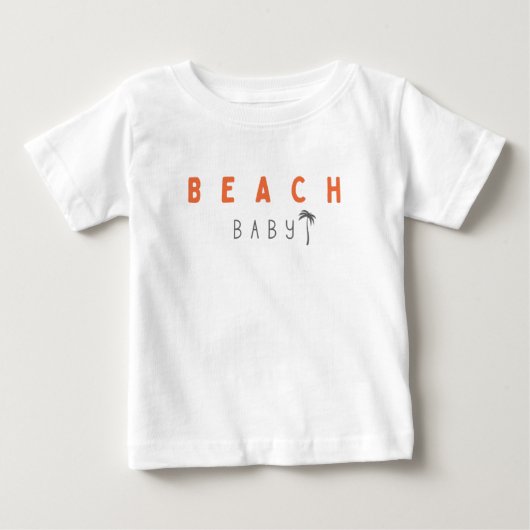 bébé de plage. T-shirt bébé (Devant)