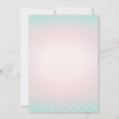 Bébé de sirène de carte de remerciements de baby (Dos)