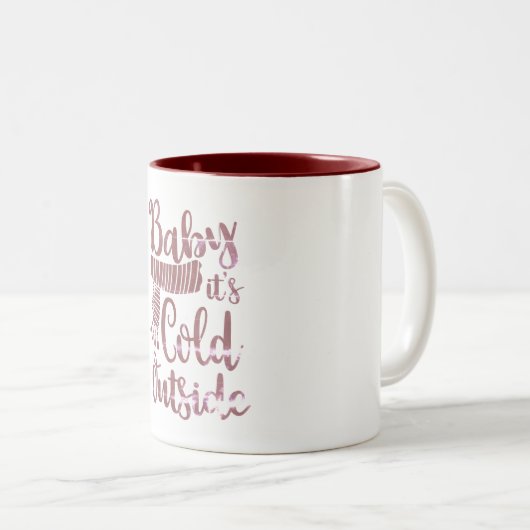 Bébé défraîchi son froid extérieur Script Mug à de (Devant droit)