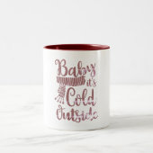 Bébé défraîchi son froid extérieur Script Mug à de (Centre)
