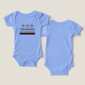 Bébé d'été trois étoiles - Grandes étoiles (Design Recto & Verso)