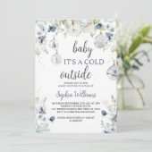 Bébé d'hiver C'est une invitation à la douche exté (Debout devant)