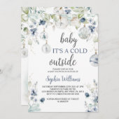 Bébé d'hiver C'est une invitation à la douche exté (Devant / Derrière)