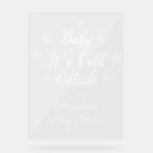 Bébé d'hiver Il fait froid dehors Baby shower Bien (Recto)