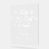 Bébé d'hiver Il fait froid dehors Baby shower Bien (Angle)