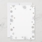 Bébé d'hiver Invitation Rouge Carte de Noël (Dos)