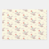 Bébé Dino Enveloppage Papier Plat Set de 3 (Devant 2)
