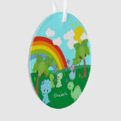 Bébé Dinosaures avec papillons, Rainbow Christmas (devant)