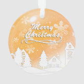 Bébé d'or 1er Noël Ornament photo personnalisée (dos)