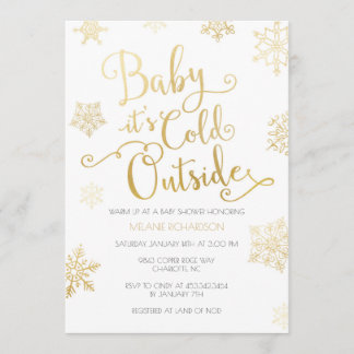 Bébé d'or et de menthe c'est invitation froid de