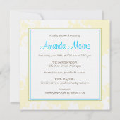 Bébé dormant - Invitation Baby shower (Dos)