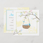 Bébé dormant - Invitation Baby shower (Devant / Derrière)