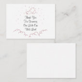 Bébé dormant sur la Carte de remerciements nuageus (Devant / Derrière)