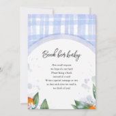 Bébé douche Invitations décorées de Tangerine (Dos)