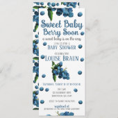 Bébé doux Berry Bientôt Baby shower Invitation (Devant / Derrière)